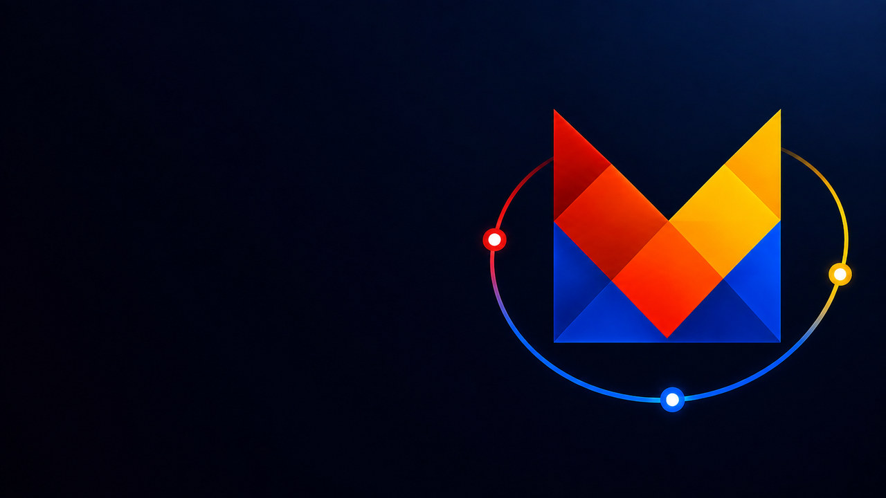 The Masinloc mark on a deep blue field, circled by an orbit marked with the town's red, yellow and blue
