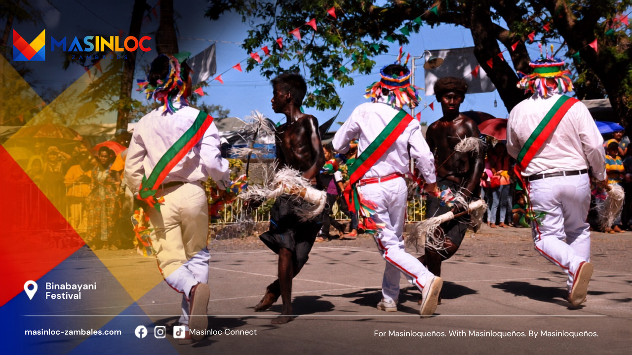 Kristiyano and Aeta performers during Binabayani in Masinloc, Zambales