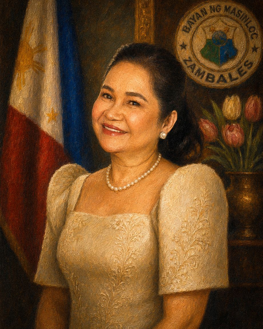 Portrait of Arsenia Jalata Lim, former Municipal Mayor of Masinloc