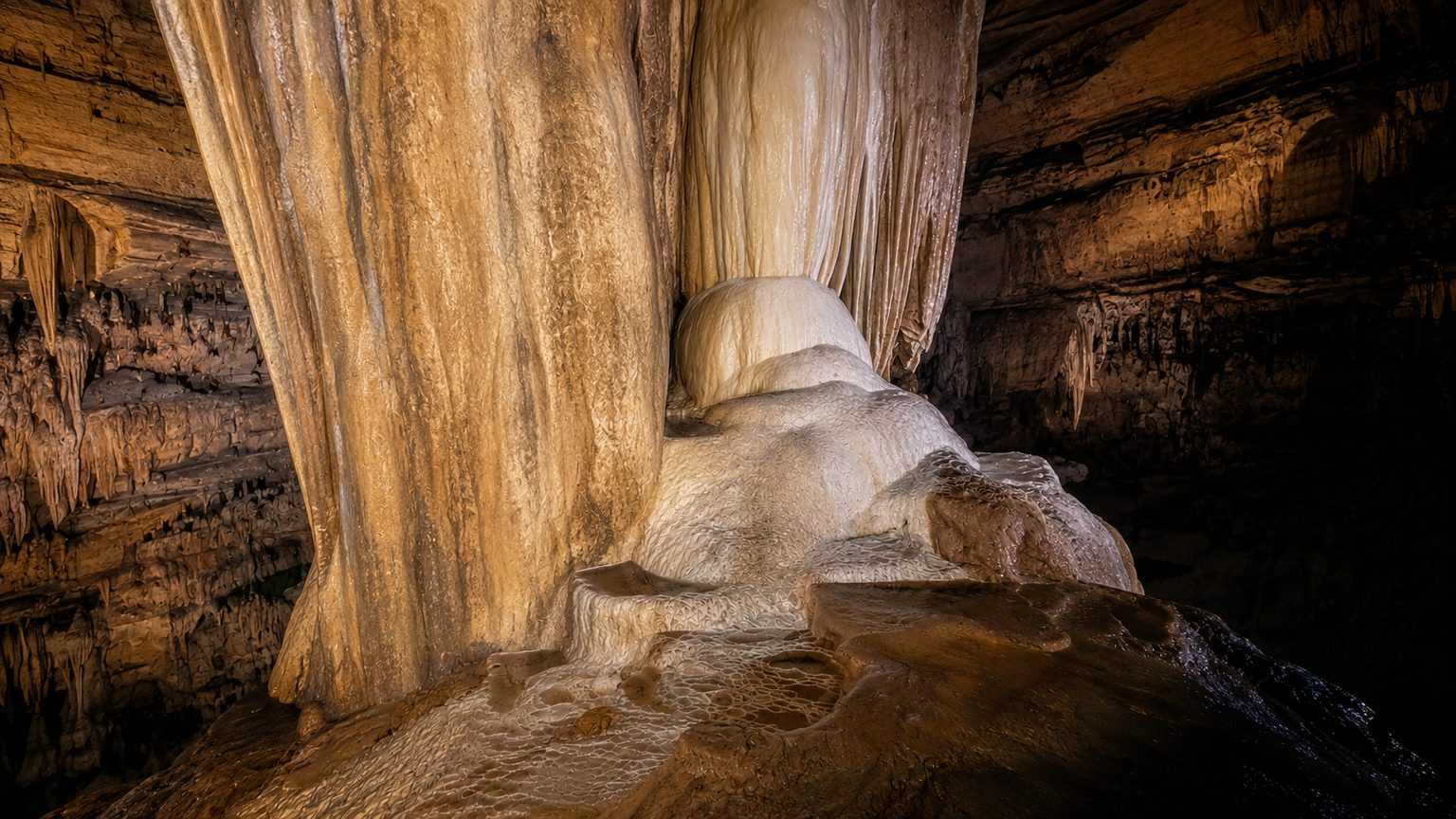 Rock formations inside Bunga Cave in Sta. Rita, Masinloc, Zambales